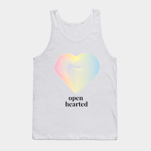 Open Hearted - Colorful Heart Tank Top by arteg